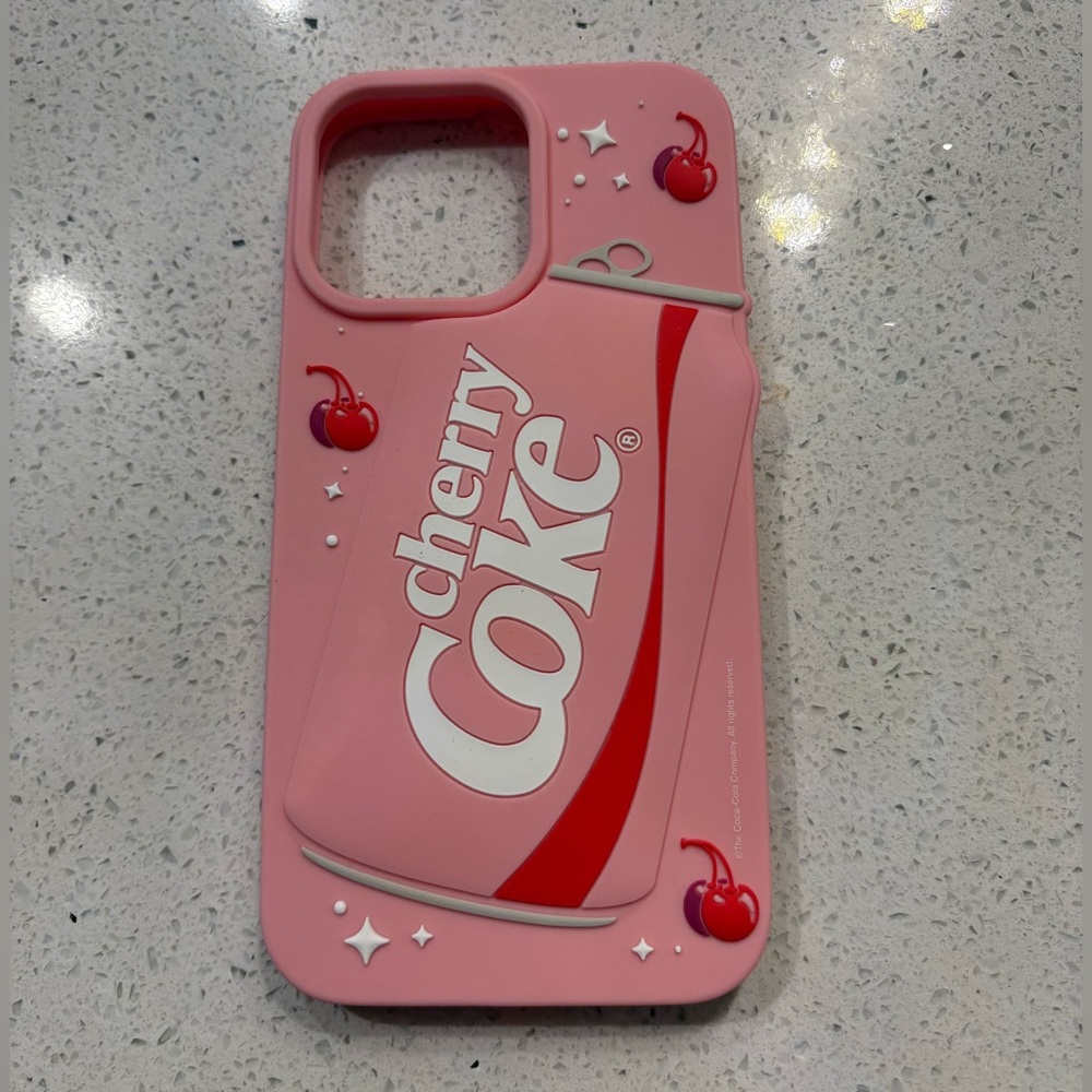 Cherry Coke IPhone 14 Pro Max Silicone Case